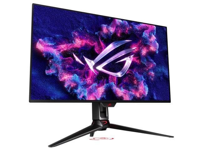 Asus ASUS ROG Swift OLED PG32UCDM Gaming Monitor 31.5-inch 4K QD-OLED panel, 240Hz, 0.03ms (GTG), G-SYNC compatible, custom heatsink, graphene film, uniform brightness,99% DCI-P3, True 10-bit, 90W Type-C, 3 Years Warranty | 90LM09T0-B01370 - product view 2 of 9