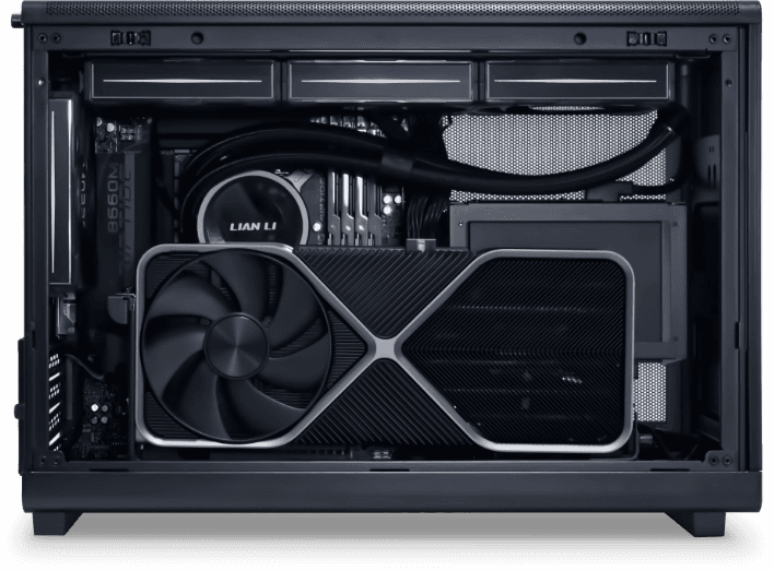 Nanotech Nucleus Lianli A3 M-ATX Gaming PC, AMD 7800X3D Ryzen 7, 8-Core, NVIDIA ProArt RTX 4080 Super 16GB, 64GB (2x32GB) DDR5 RAM, 2TB PCIe 4.0 NVMe, 850W PSU, Gaming and Rendering PC - product view 3 of 6