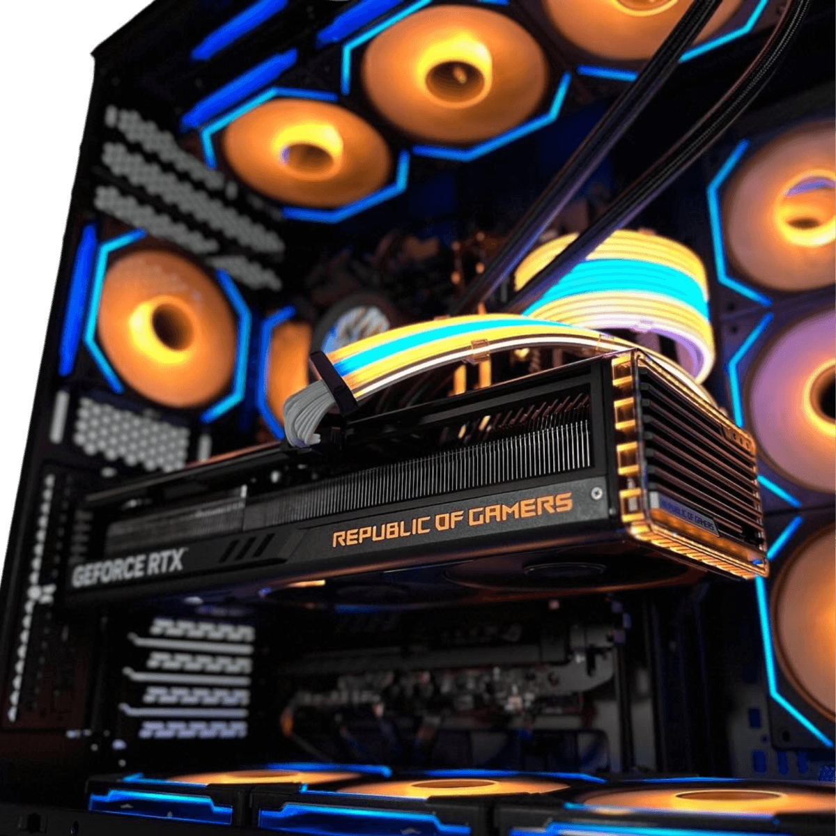 Vision Nanotech Gaming PC - ROG Z790 Dark Hero, Intel Core I9-14900K, RTX 4080 SUPER 16GB, 64GB 6000MHz, 2TB Gen4 SSD, 1000W Cybenetics Gold, Win 11 PRO - product view 2 of 2