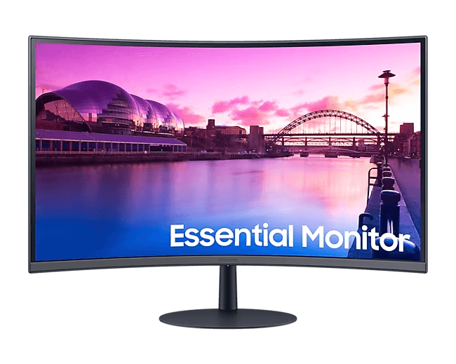 SAMSUNG SAMSUNG 27" Curved Monitor with 1000R Curvature, Bezeless Design, FullHD VA 75 Hz Display, 4(GTG) Response Time, AMD FreeSync, Game Mode, 2x HDMI 1.4 / 1x Display Port 1.2, Black | LS27C390EAMXUE - product view 2 of 11