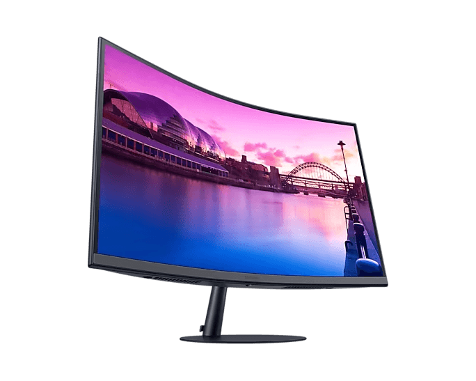 SAMSUNG SAMSUNG 27" Curved Monitor with 1000R Curvature, Bezeless Design, FullHD VA 75 Hz Display, 4(GTG) Response Time, AMD FreeSync, Game Mode, 2x HDMI 1.4 / 1x Display Port 1.2, Black | LS27C390EAMXUE - product view 1 of 11