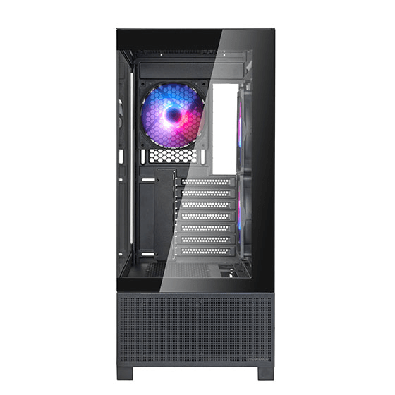 Silverstone Silverstone Lucid 05 ATX Case, Bold 270° Panoramic View, upto 360mm Radiators, GPU up to 410mm, Type-C | SST-LD05-B-ARGB - product view 2 of 11