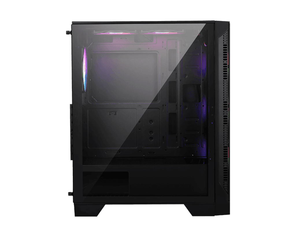 MSI MSI MAG FORGE 120A AIRFLOW Mid Tower Case, 5x Pre-installed ARGB Fans, MOBO Supports Upto ATX, Tempered Glass Window, Black | 306-7G23A21-809 - product view 3 of 4