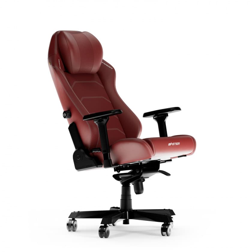 DEEPCOOL DXRacer MASTER Microfiber Leather Gaming Chair, 4D Armrests, Multi-functional Tilt, 3" Casters, High Density Mold Shaping Foam, Recommended Weight 220lbs, Red | MAS-I238S-R-A3 - product view 2 of 6