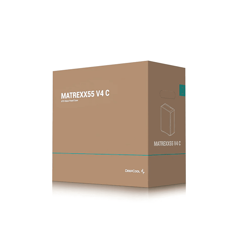 DEEPCOOL Deepcool MATREXX 55 V4 C ATX Mid-Tower Computer Case, 3x140mm 1x120mm ADD-RGB Fans, Full Sized Tempered Glass, Black | R-MATREXX55-BCADA4-G-4 - product view 3 of 6