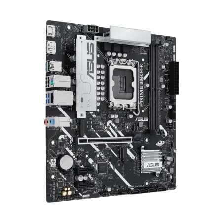 Asus ASUS PRIME B860M-K LGA 1851 micro-ATX Motherboard, 2x DIMM slots, max. 128GB, DDR5, 2x M.2 slots and 4 x SATA 6Gb/s ports, 2.5Gb Ethernet, PCIe 5.0 | 90MB1JT0-M0EAY0 - product view 3 of 7