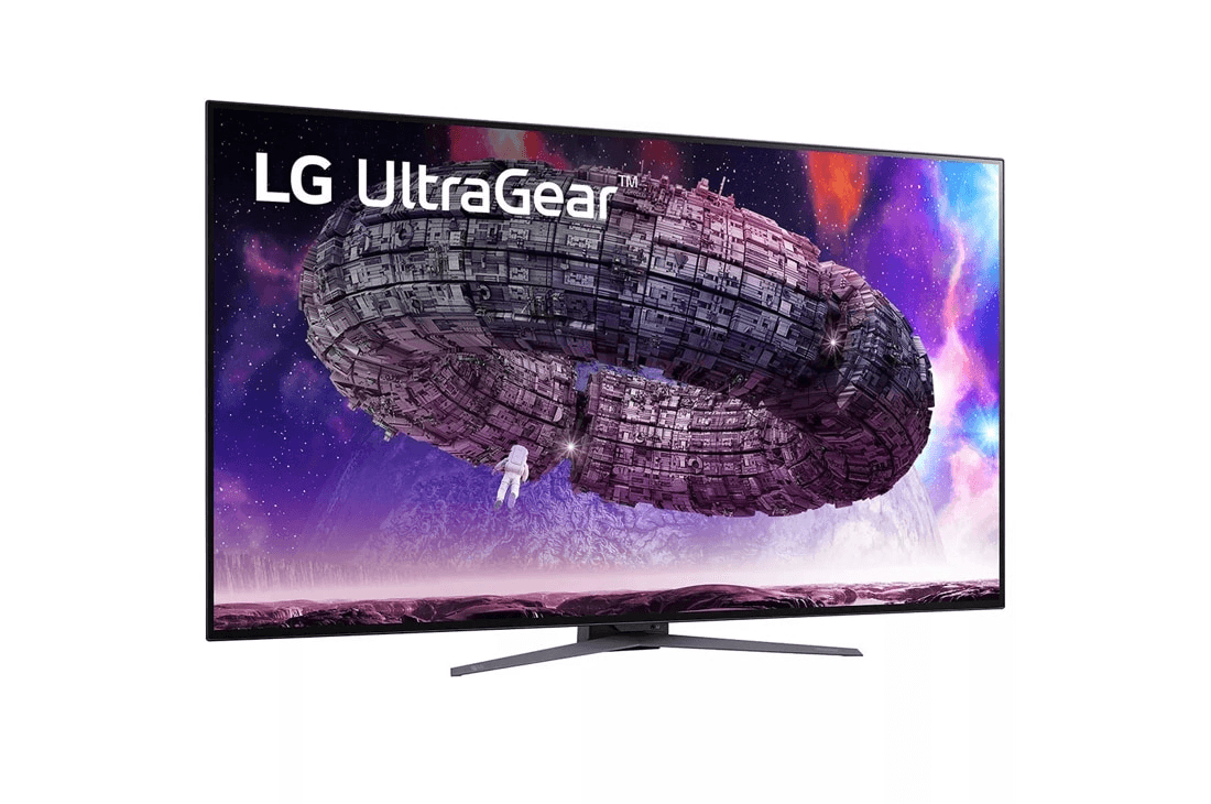 LG LG 48GQ900 48'' UltraGear 4K UHD OLED Flat Monitor, 120Hz Refresh Rate, 0.1ms Response Time, 16:9 Aspect Ratio, 1.07B Color Depth, 178?? Viewing Angle, HDR 10, Black | 48GQ900-B - product view 3 of 11
