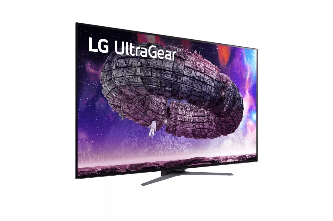 LG LG 48GQ900 48'' UltraGear 4K UHD OLED Flat Monitor, 120Hz Refresh Rate, 0.1ms Response Time, 16:9 Aspect Ratio, 1.07B Color Depth, 178?? Viewing Angle, HDR 10, Black | 48GQ900-B - product view 2 of 11