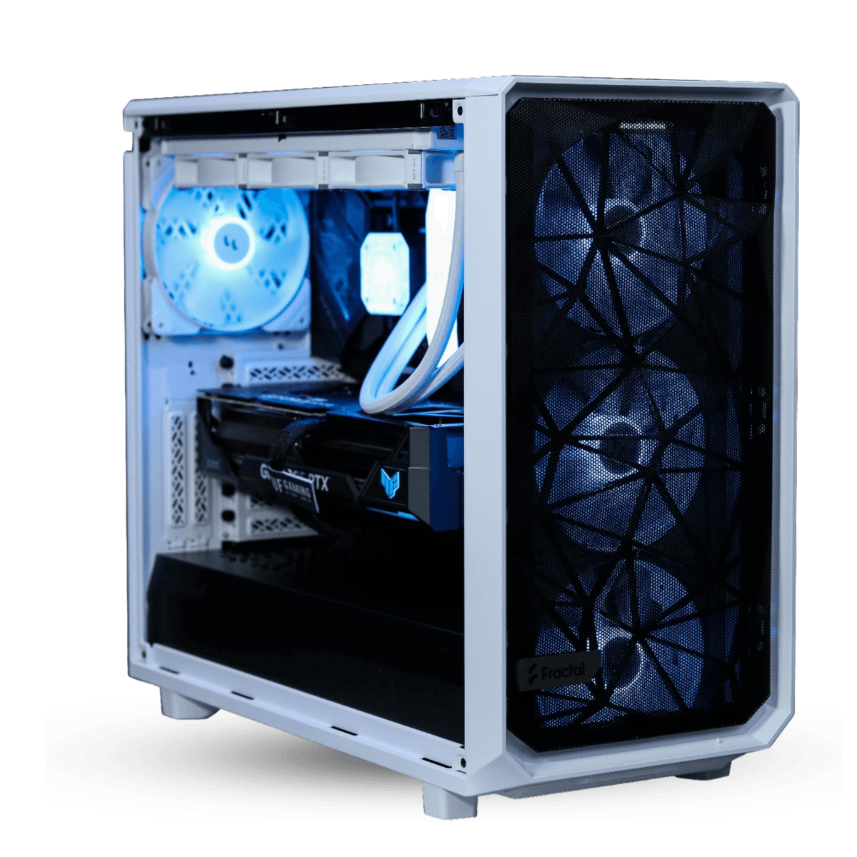 Nanotech Nanotech High-end Creator PC, Core i9-14900K 3.2 GHz, TUF-RTX-4090-O24G-GAMING OC, 64 (2 X 32GB) RAM DDR5, 2TB NVMe, ROG Ryuo CPU LIQUID COOLER, 1500W 80+ Titanium, WiFi+BT - product view 3 of 6