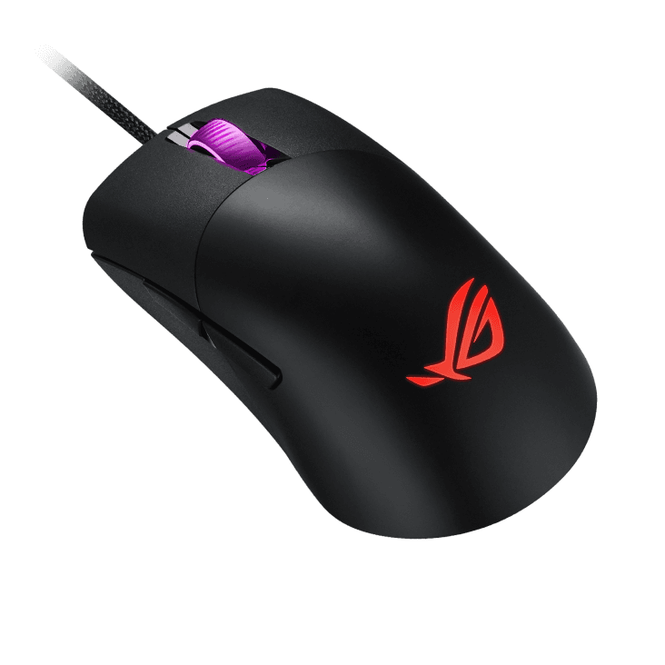 ASUS ROG Keris  Lightweight FPS gaming mouse, with specially tuned ROG 16,000 dpi sensor, exclusive push-fit switch sockets, PBT polymer L/R keys, ROG Omni Mouse Feet, ROG Paracord and Aura Sync RGB lighting | 90MP01R0-B0UA00