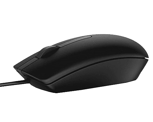 Dell Dell MS116 USB Wired Optical Mouse, 1000 DPI Optical Tracking, 6ft Cable, Black | 570-AAIR - product view 2 of 2
