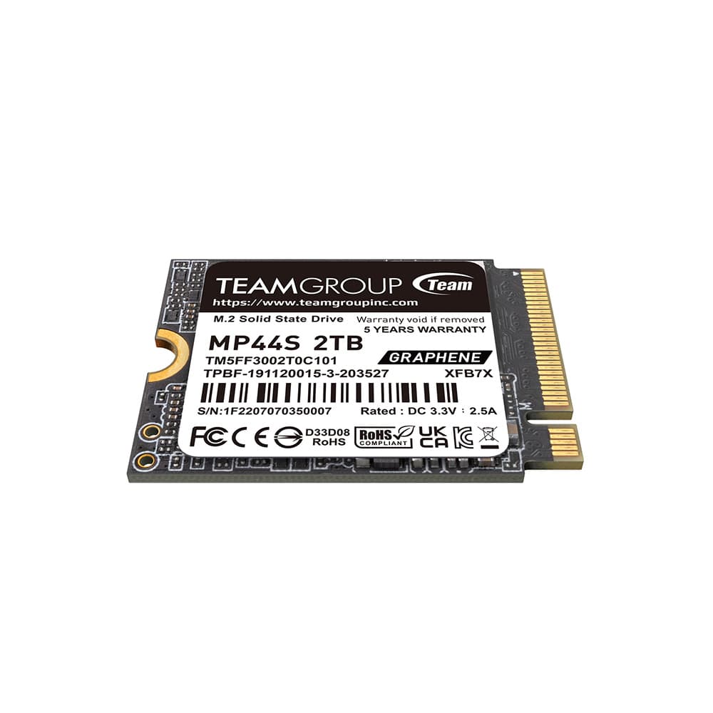 TEAMGROUP Team Group MP44S M.2 2230 2TB PCIe 4.0 x4 with NVMe, STEAM Deck Compatible, Internal Solid State Drive (SSD) | TM5FF3002T0C101 - product view 1 of 4