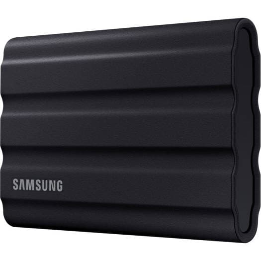 SAMSUNG Samsung T7 Shield 1TB Portable External SSD, USB 3.2 Gen2 Interface (10 Gbps), Read/Write Speeds Up to 1050/1000 MB/s, AES 256-bit Encryption, Rugged, IP65 Dust & Water Resistant, Black | MU-PE1T0S/WW - product view 3 of 5