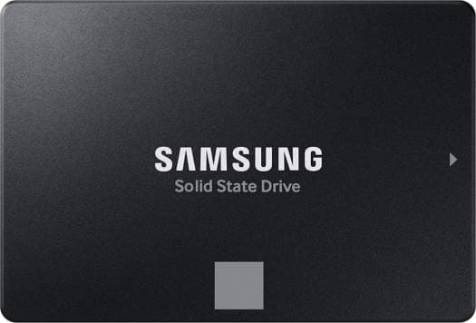 SAMSUNG Samsung 500GB 870 EVO SATA III 2.5" Internal SSD, Up to 560 MB/s Seq Read & 530 MB/s Seq Write Speed, V-NAND Technology, 512MB LPDDR4 Cache, MKX Controller, 1.5M Hrs. MTBF, Black | MZ-77E500BW - product view 2 of 5