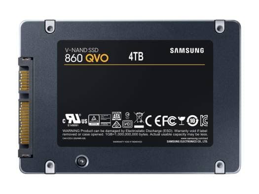 SAMSUNG Samsung 870 EVO 4TB 2.5 Inch SATA III Internal SSD, Up to 560 MB/s Seq Read & 530 MB/s Seq Write Speed, V-NAND Technology, 1GB LPDDR4 Cache, MKX Controller, 1.5 M Hrs. MTBF, Black | MZ-77E4T0BW - product view 2 of 4