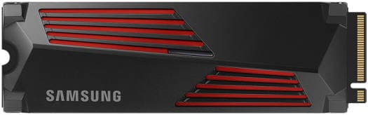 SAMSUNG Samsung 990 Pro with Heatsink 1 TB NVMe 2.0 M.2 2280 Internal SSD, 7450 MB/s Sequential Read Speed, 6900 MB/s Sequential Write Speed, 3.3 Voltage, V-NAND 3-bit MLC, Black | MZ-V9P1T0CW - product view 2 of 5