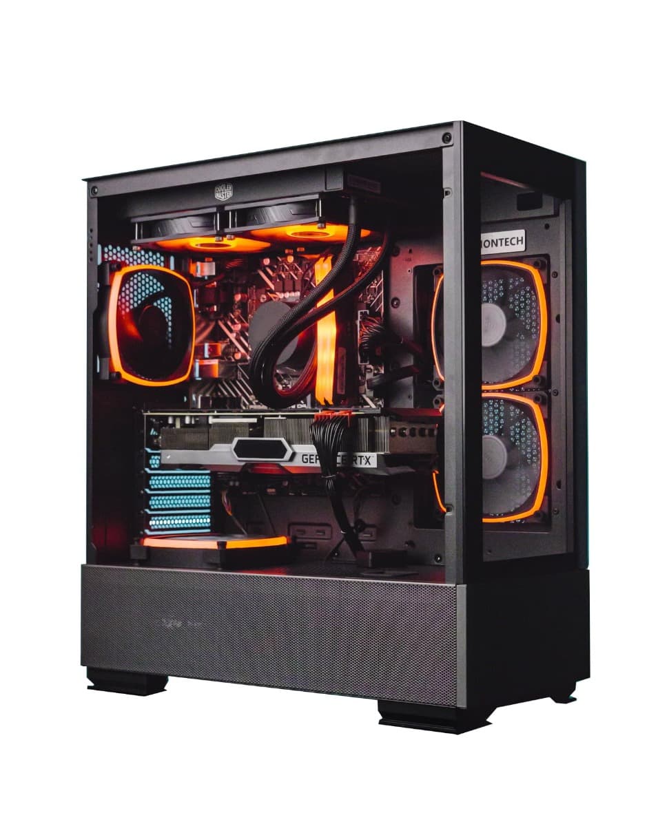 Nanotech NanoTech Gaming PC- Intel Corei5 11400F, RTX 3060 12GB, 32GB 3600 DDR4 RAM, 2TB SSD, AIO Cooler, Windows 11 (Intel i5-11400F, RTX 4070) - product view 1 of 3