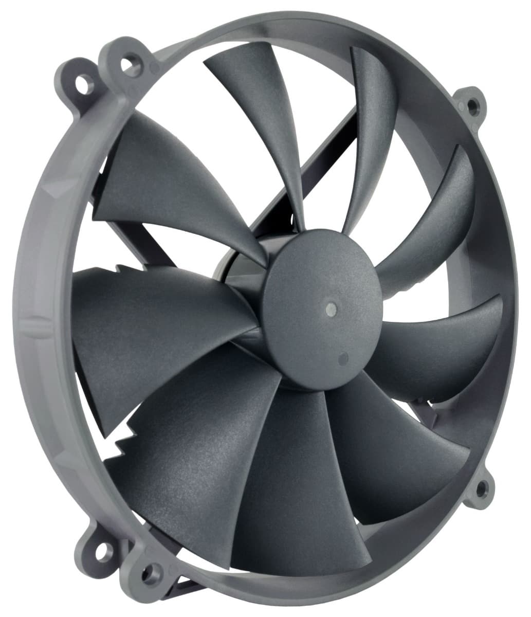 Noctua Noctua NF-P14r Redux-1500 PWM 140x140x25mm, Round frame, 4-pin PWM, 1500rpm,  Round 140mm frame with 120mm mounting holes, Pressure-optimised Nine-Blade Design, Vortex-Control Notches, Custom-designed PWM IC with SCD, Stops at 0% PWM, SSO-Bearing - product view 3 of 4