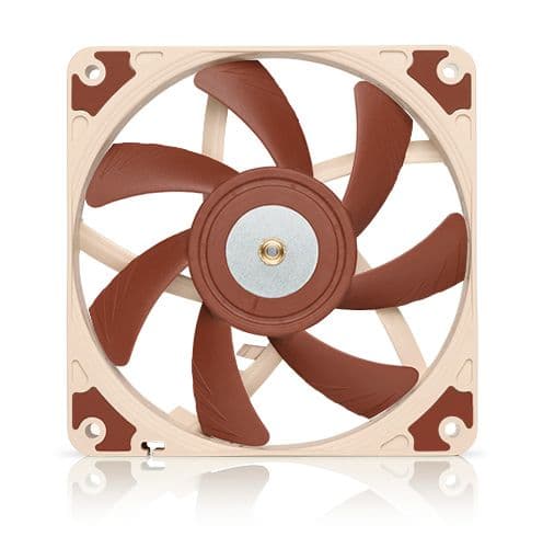 Noctua Noctua NF-A12x15 PWM, Premium Quiet Slim Fan, 4-Pin (120x15mm, Brown), 15mm slim design,  Metal-reinforced motor hub, Stepped Inlet Design, AAO frame - product view 3 of 6