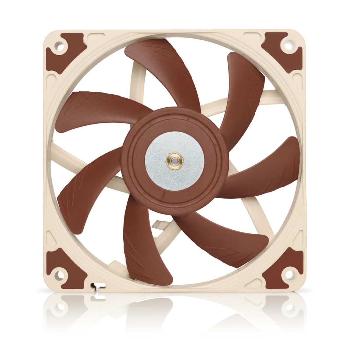 Noctua Noctua NF-A12x15 PWM, Premium Quiet Slim Fan, 4-Pin (120x15mm, Brown), 15mm slim design,  Metal-reinforced motor hub, Stepped Inlet Design, AAO frame - product view 1 of 6
