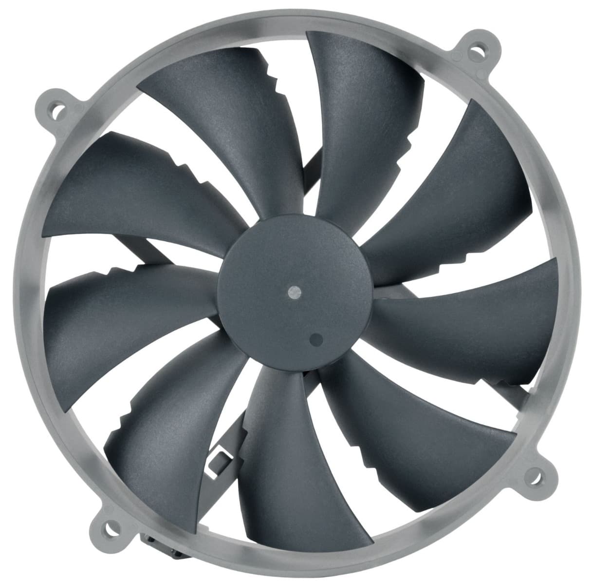 Noctua Noctua NF-P14r Redux-1500 PWM 140x140x25mm, Round frame, 4-pin PWM, 1500rpm,  Round 140mm frame with 120mm mounting holes, Pressure-optimised Nine-Blade Design, Vortex-Control Notches, Custom-designed PWM IC with SCD, Stops at 0% PWM, SSO-Bearing - product view 2 of 4