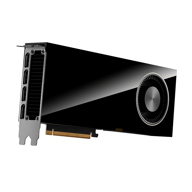 PNY PNY NVIDIA RTX 6000 Ada Generation 48GB GDDR6 ECC Workstation Graphics Card (GPU), 384-bit 960 GB/s, 42 RT Cores, 568 Tensor Cores, 18176 CUDA Cores, 4.4" H x 10.5" L, Dual-Slot, 4nm NVIDIA Custom Process | TSMC, Ultimate AI, Rendering  | VCNRTX6000ADA-SB - product view 3 of 5