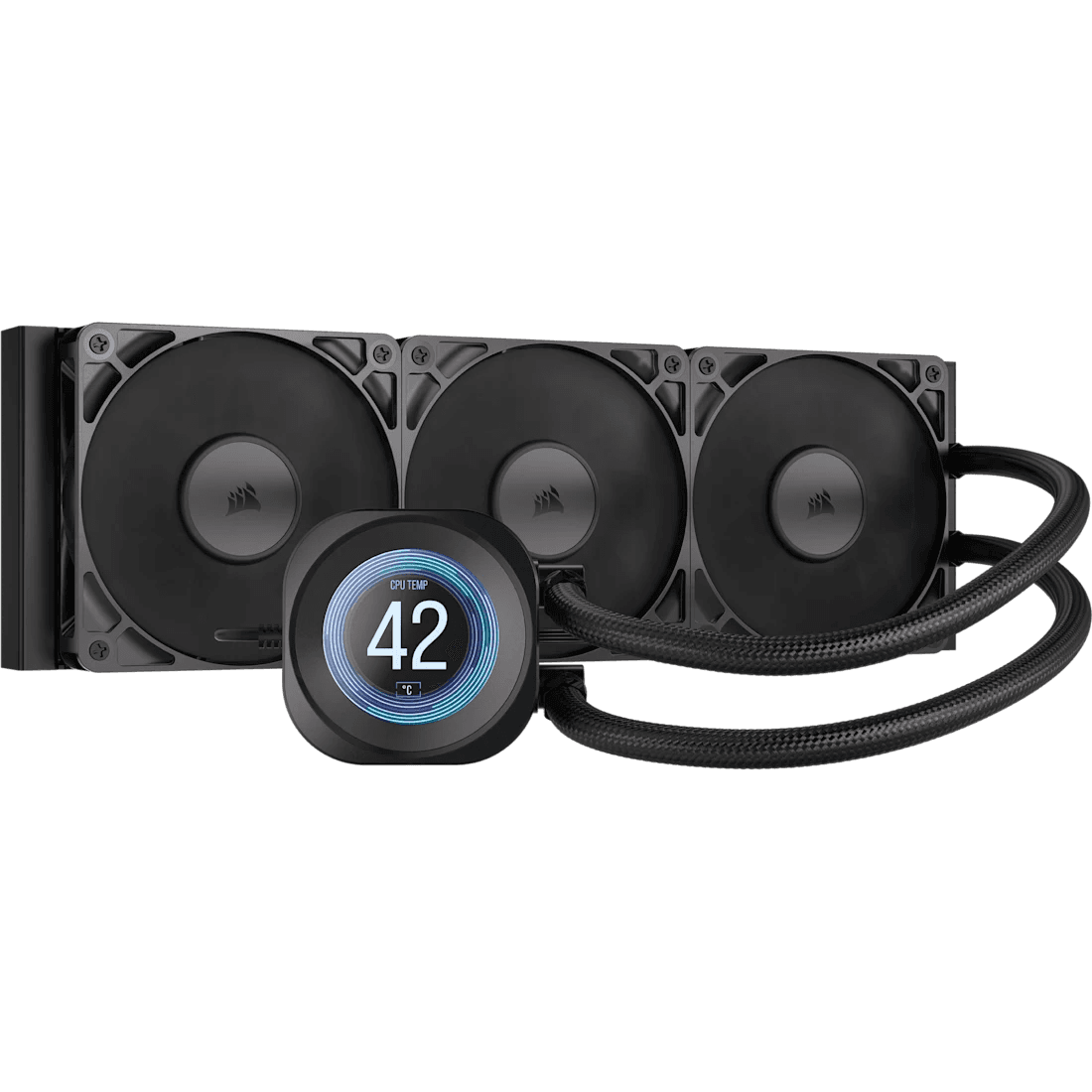CORSAIR NAUTILUS 360 RS LCD Liquid Non RGB CPU Cooler, 2.1" IPS Display, 3x Non-RGB RS120 Fans, Intel LGA 1851/1700 & AMD AM5 | CW-9061033-WW – Buy Online