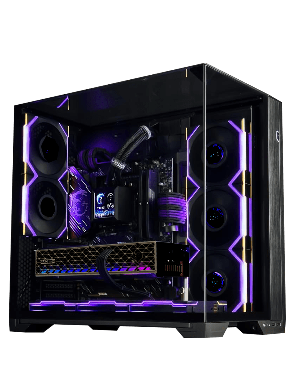 Gaming PC (High-Performance Gaming PC: AMD Ryzen 7 9800X3D + Sapphire NITRO+ RX 9070 16GB, 96GB DDR5 6000MHz, 2TB PCIe Gen5 SSD (14,500MB/s), 360mm ARGB AIO, 850W Gold, WiFi 6E, Lian Li O11 Vision Case – Buy Online