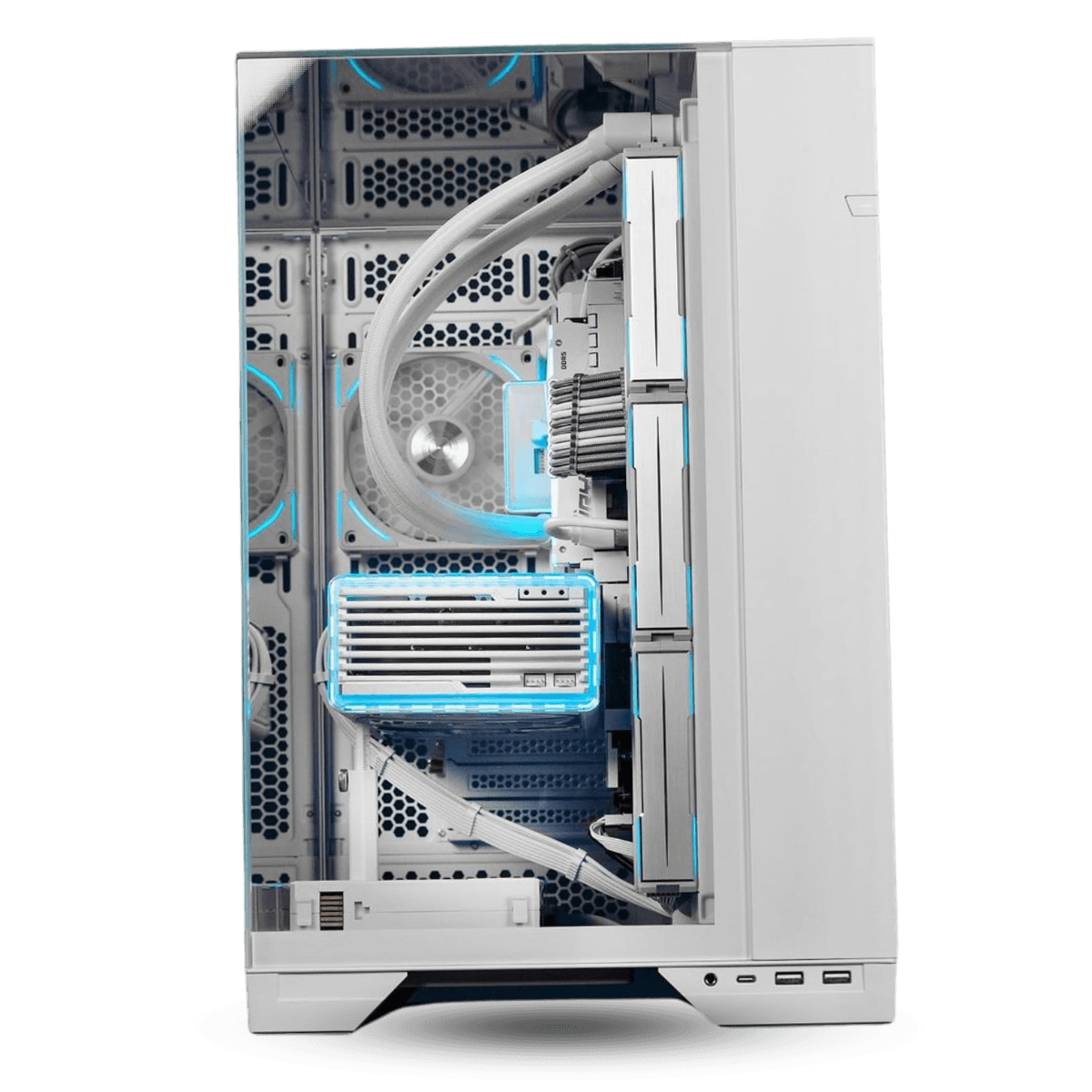 Nanotech Nanotech High-End Custom Gaming PC, Intel Core i9 14900K 24 cores, 32 Threads, RTX 4080 SUPER AERO OC 16 GB, 64GB(2x32) 5200 MHz RAM, 4TB 4.0 NVMe, 1000W 80+ Gold, AIO CPU Liquid Cooler - product view 3 of 5