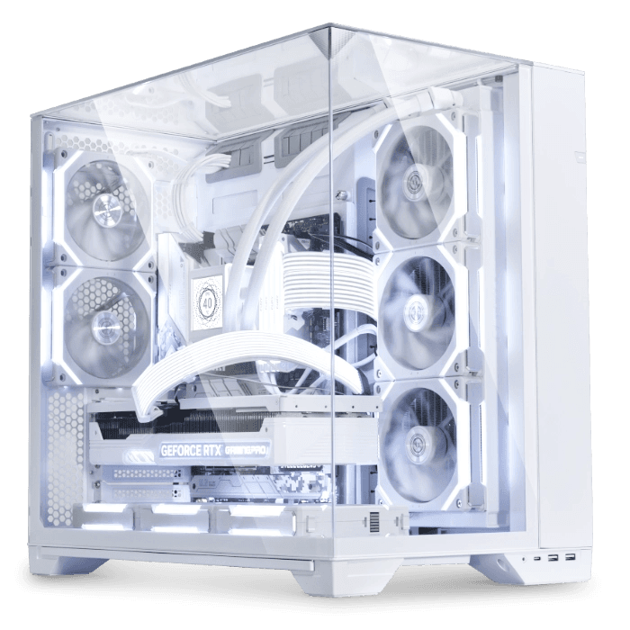 Asus Vision white Gaming PC, Intel Core Ultra 7 265KF 20 Cores 20 Threads, NVIDIA  4080 SUPER 16GB, 64GB DDR5 RAM 6000MHz Dominator, 2TB SSD samsung 990 Pro, 1000W, ROG 360mm Liquid Cooler, Wi-Fi + BT,??Powered??by??ASUS - product view 1 of 1