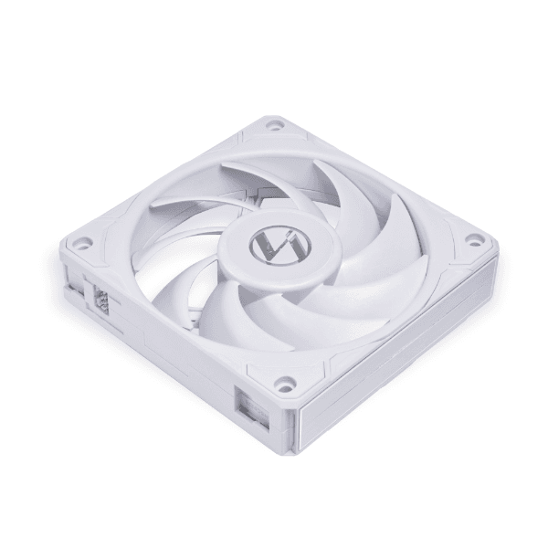 LIAN LI Lian-Li UNI Fan P28 Case Fan, LCP+PBT+PC+Aluminum Materials, 120mm Fan Size, 2600 RPM Fan Speed, 92 CFM Airflow, Fluid Dynamic Bearing, Pack of 3, White | P28120-3W - product view 3 of 3