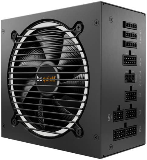 Be quiet! Be Quiet! Pure Power 12 M Fully Modular Power Supply, 750W Power, 80 Plus Gold Efficiency, 120mm Be Quiet! Fan, 2x Strong 12V-Rails, Active PFC, LLC + SR + DC/DC Technology, Black | BN343 - product view 1 of 8