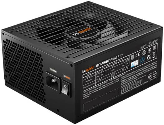 Be quiet! Be Quiet! Straight Power 12 Fully Modular Power Supply, 850W Power, 80 Plus Platinum Efficiency, 135mm Silent Wings Fan, 12V-Rail, Active PFC, Full bridge + LLC + SR + DC/DC Technology, Black | BN337 - product view 2 of 7