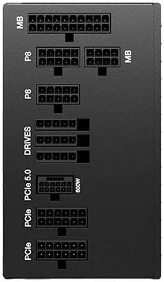 Be quiet! Be Quiet! Straight Power 12 Fully Modular Power Supply, 850W Power, 80 Plus Platinum Efficiency, 135mm Silent Wings Fan, 12V-Rail, Active PFC, Full bridge + LLC + SR + DC/DC Technology, Black | BN337 - product view 3 of 7
