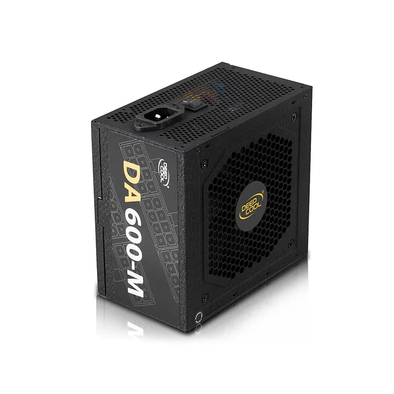 DEEPCOOL DEEPCOOL DA 600-M  80 PLUS BRONZE FULL MODULAR  600W POWER SUPPLY  PN-DP-BZ-DA600-MFM  6933412798583 - product view 1 of 5