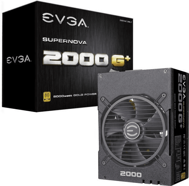 EVGA SuperNova G1+ 2000 Watts 80+ Gold Full Modular Power Supply | 220-GP-2000-X3 image