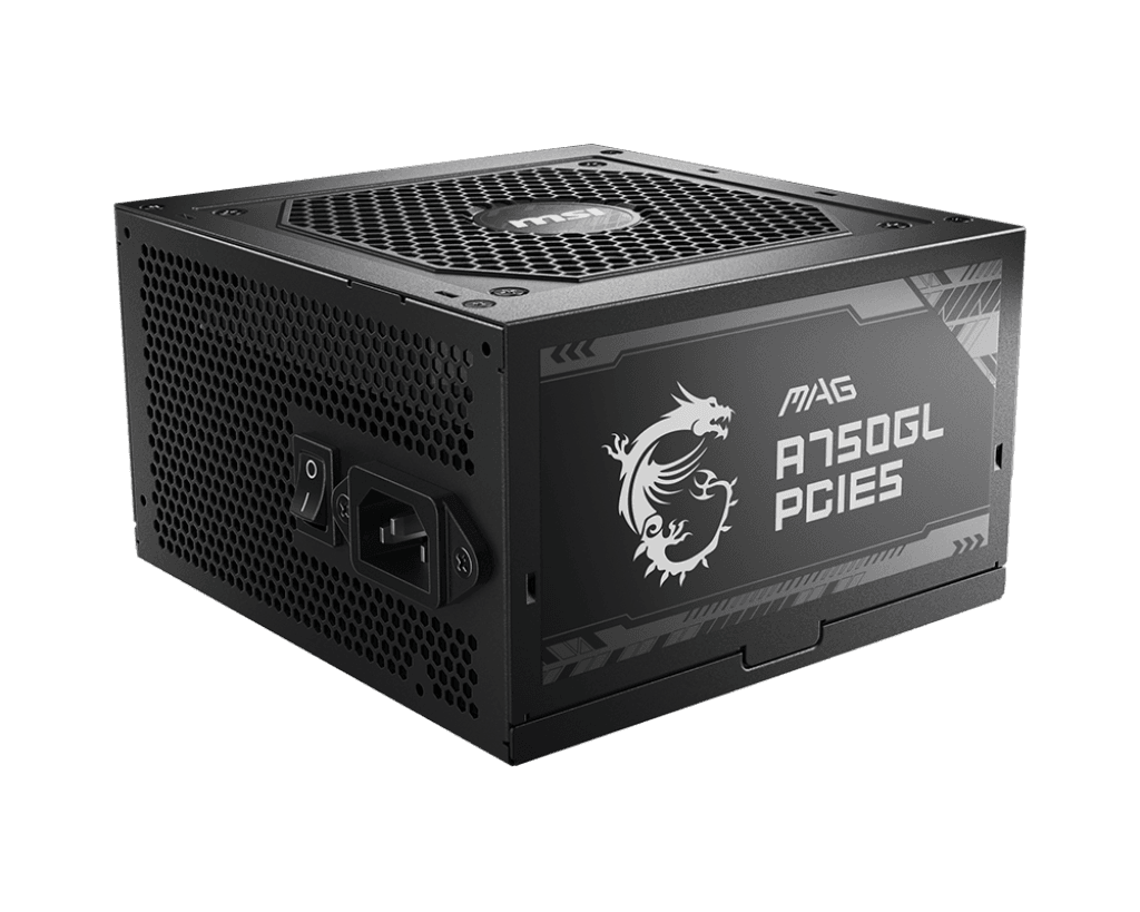 MSI MSI MAG 750W Power Supply 80 Plus Gold - -Native 16 pin Connector Design - -Full Modular Design - 7 Year Warranty -Industrial Level Protection with OVP,OCP,OPP,OTP, SCP, UVP [MAG A750GL PCIE5] | 306-7ZP8B18-CE0 - product view 3 of 6