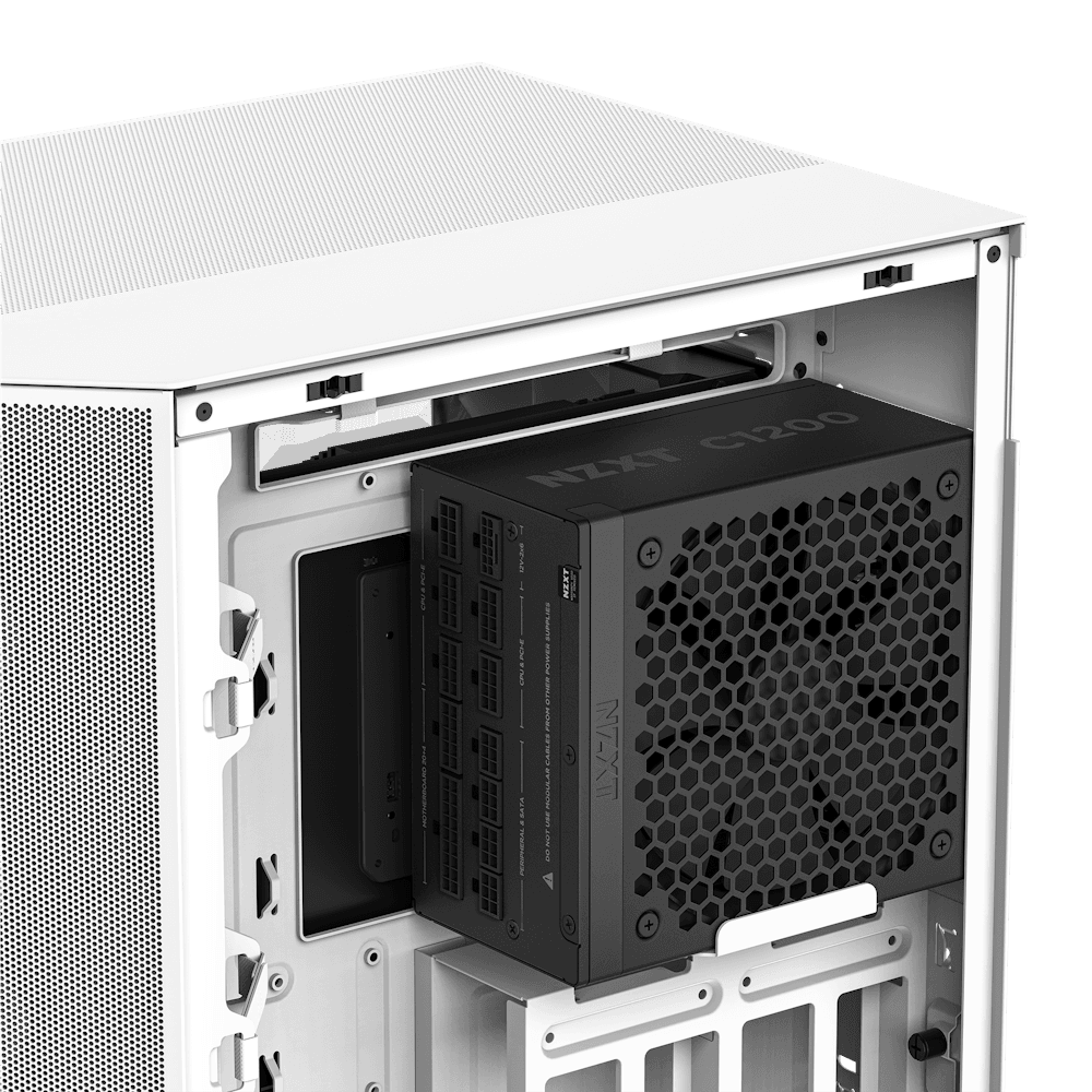 NZXT NZXT C1200 Gold ATX 3.1 1200 Watt 80 PLUS Gold Fully Modular Power Supply (PSU), 135mm FDB Fan, 12V-2x6, Black | PA-2G2BB-UK - product view 3 of 7