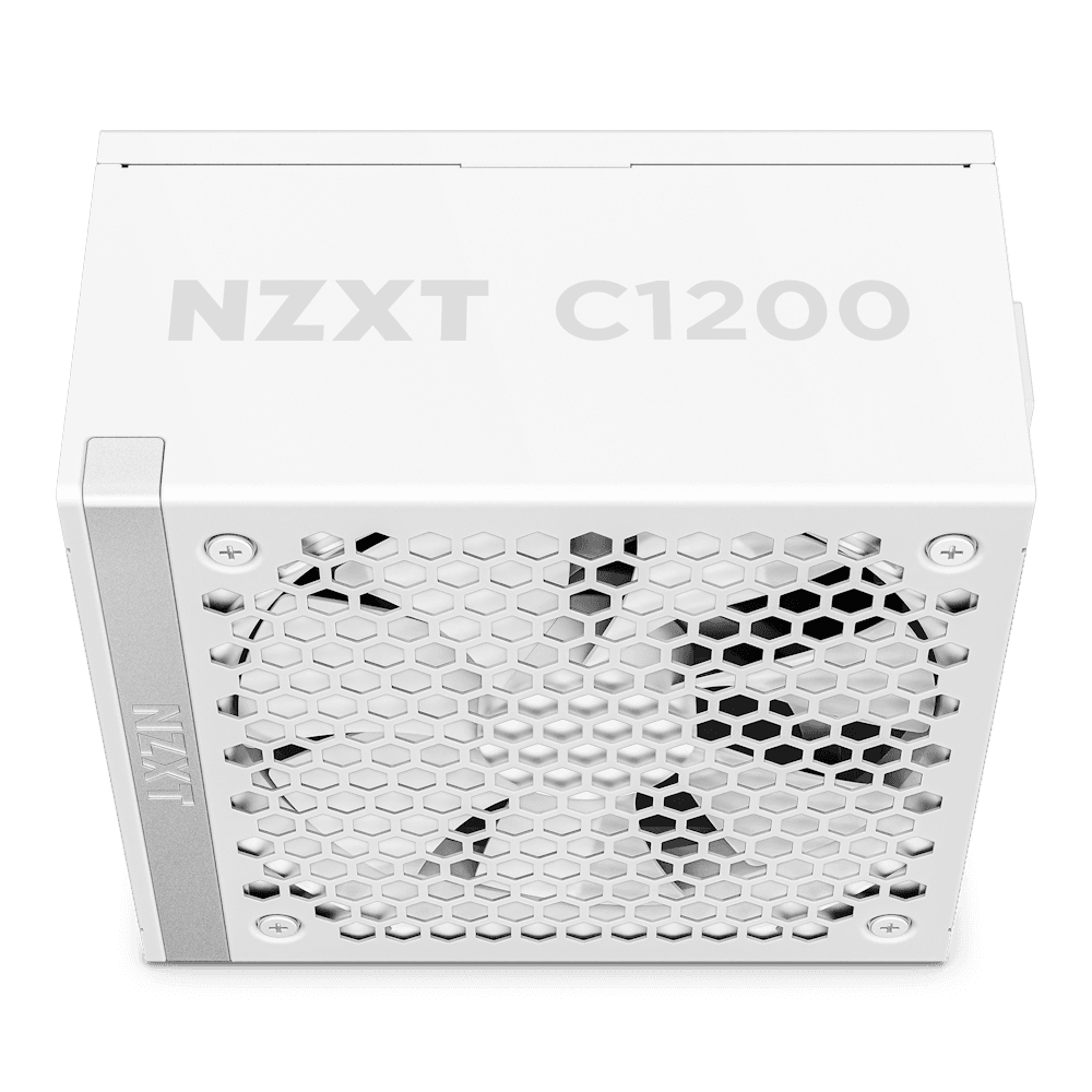 NZXT C1200 Gold ATX 3.1 1200 Watt 80 PLUS Gold Fully Modular Power Supply PSU, 135mm FDB Fan, Zero Fan Mode, 80+ Gold Certified, RTX 50 Series Ready, Japanese Capacitors, Heat-resistant 12V-2x6 connector, White | PA-2G2BW-UK