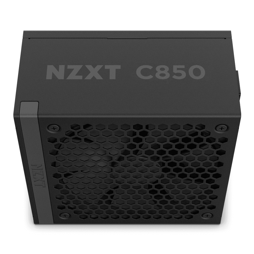 NZXT C850 80 PLUS Gold Fully Modular Power Supply, 850W, ATX12V v3.1, Fluid Dynamic Bearing, 80 Plus Gold, Japanese Capacitors, Active PF Correction, Black | PA-8G2BB-UK