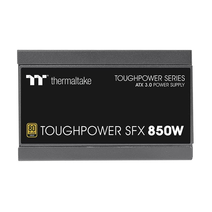 Thermaltake Thermaltake Toughpower SFX 850W Gold Power Supply, 850W Power Capacity, Active PFC, 80 PLUS Gold Efficiency, PCIe Gen 5.0, Black | PS-STP-0850FNFAGK-1 - product view 3 of 6