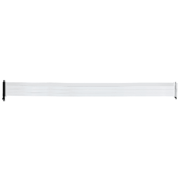 LIAN LI Lian Li Premium PCI-E 16X 4.0 Black Extender Riser Cable, Support Transfer Rates of 16GT/s Bit Rate, Double The Bandwidth of PCIe 3.0, 900mm Cable Length, White | G89.PW-PCIV-4-90W - product view 2 of 4