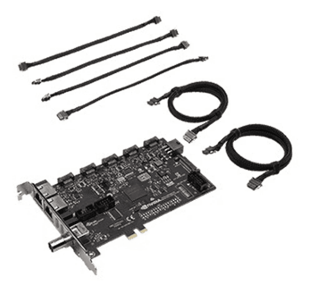 PNY PNY RTX PRO Sync Option Board for NVIDIA RTX Professional GPUs, PCIe x16 AIC, Up to 8 GPUs, Multi GPU Sync, 32 Displays, NVIDIA Mosaic, Genlock, Stereoscopic 3D | VCNRTXPROSYNC-SB - product view 2 of 2