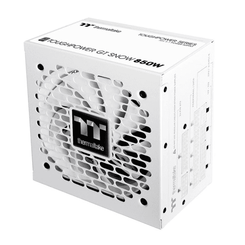 Thermaltake Thermaltake TOUGHPOWER GT Snow 850W Fully Modular Power Supply (PSU), 80 PLUS Gold, ATX 3.1 & PCIe 5.0 Ready, 12V-2x6 Connector | PS-TPT-0850FNFAGK-W - product view 1 of 5