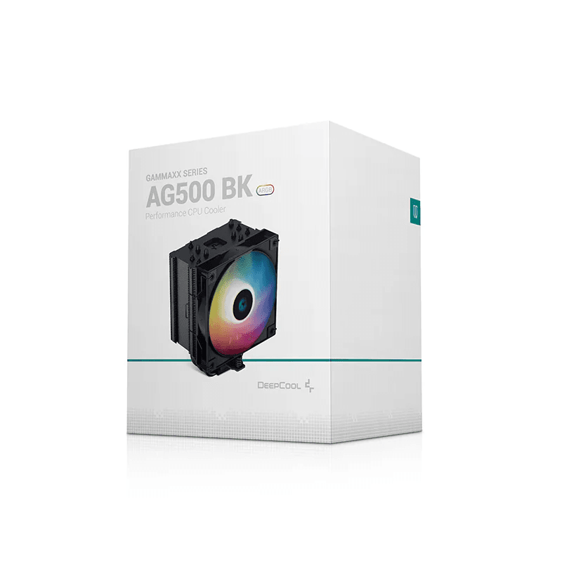 DEEPCOOL DeepCool AG500 BK ARGB Single-Tower CPU cooler, 125mm, 300~1850 RPM10%, 4-pin PWM, Hydro Bearing, Addressable RGB LED | R-AG500-BKANMN-G-1 - product view 3 of 6