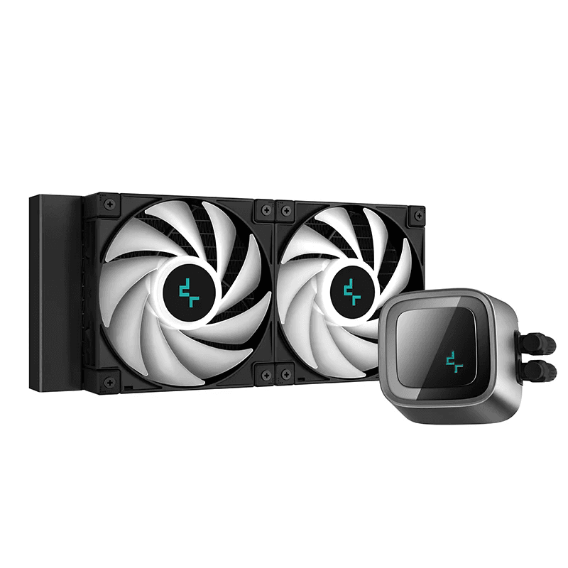 DEEPCOOL DeepCool LS520 RGB 240mm AIO Liquid CPU Cooler, 3100 RPM Pump Speed, 19 dBA Noise, 4 Pin PWM Fan Connector, ARGB LED, 85.85 CFM Fan Airflow, 12 VDC Voltage, Black | R-LS520-BKAMNT-G-1 - product view 2 of 6