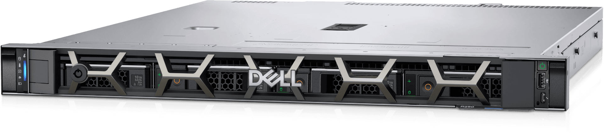 Dell Dell PowerEdge R250 Rack Server, Intel Xeon E-2314 2.8GHz, 16GB UDIMM, 2TB HDD SATA 6Gbps, iDRAC9 Basic 15G,Single Cabled Power Supply 450W Platinum, TPM2.0 | PER250CM1-AF - product view 1 of 6