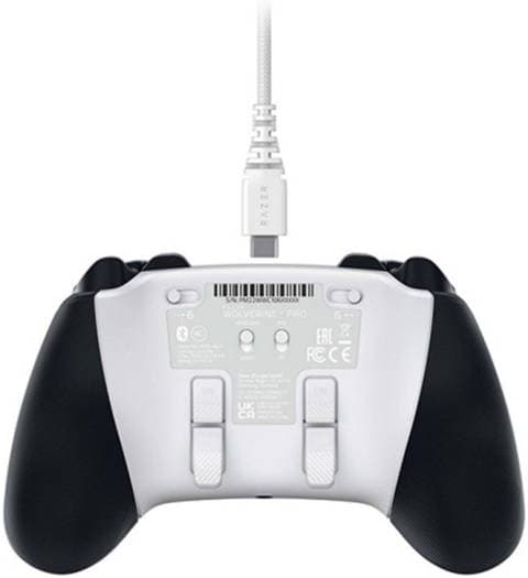 RAZER Razer Wolverine V2 Pro Wireless Gaming Controller for PlayStation 5/PC, Mecha-Tactile Action Buttons, 8-Way Microswitch D-Pad, HyperTrigger, 6 Remapable Buttons, Chroma RGB, White | RZ06-04710200-R3G1 - product view 2 of 7