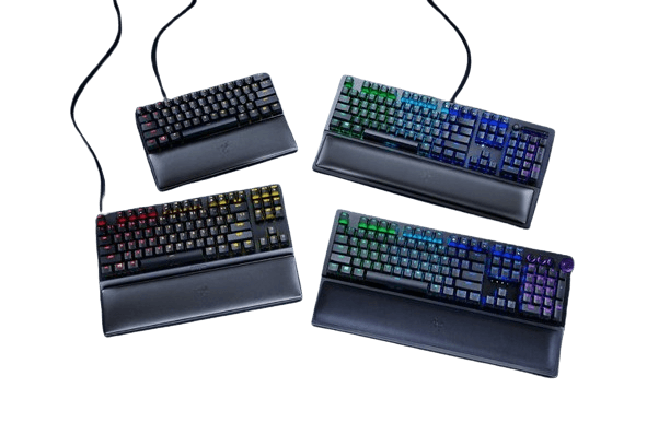 RAZER Razer Ergonomic Wrist Rest For Full-sized Keyboards, Plush Leatherette Cushion, Anti-Slip Rubber Feet Compatible With All Full-Sized Keyboards, Long-lasting Comfort | RC21-01470200-R3M1 - product view 1 of 4