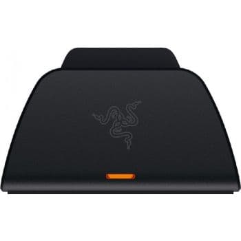 RAZER Razer Universal Quick Charging Stand for PS5, Curved Cradle Design, Matches Your PS5 DualSense Wireless Controller, Powered by USB, Midnight Black | RC21-01900200-R3M1 - product view 3 of 4